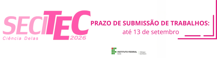 Submissão trabalhos Secitec 2026